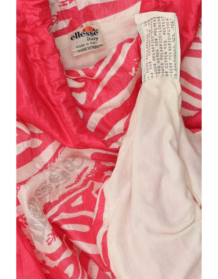 Ellesse Damen Pullover Trainingsanzug Top Jacke UK 22 3XL Pink Animal Print
