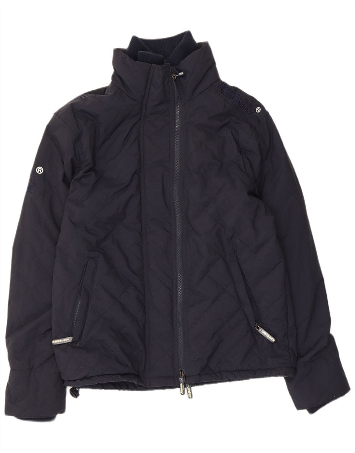 Superdry Herren Windcheater Quilted Windjacke UK 38 Medium Marineblau