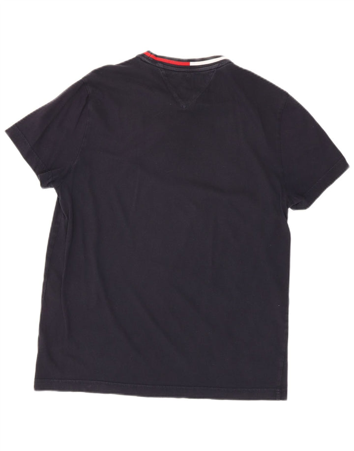 TOMMY HILFIGER Herren T-Shirt Top Medium Marineblau Baumwolle