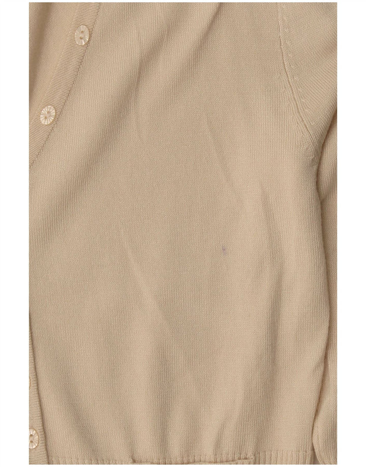 John Lewis Damen-Cardigan-Pullover UK 10 Small Beige Viskose