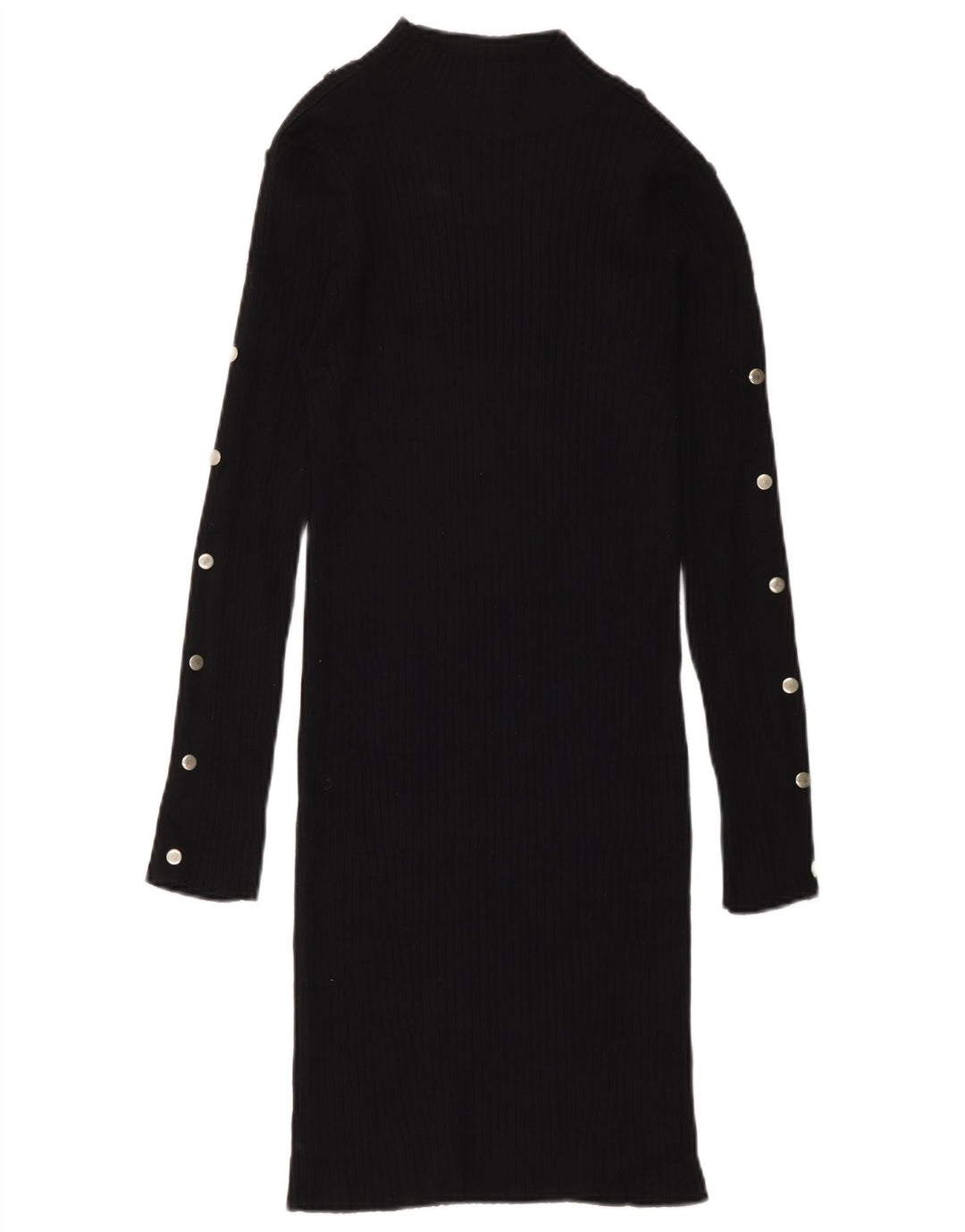 Zara Damen Pulloverkleid UK 12 Mittelschwarze Viskose