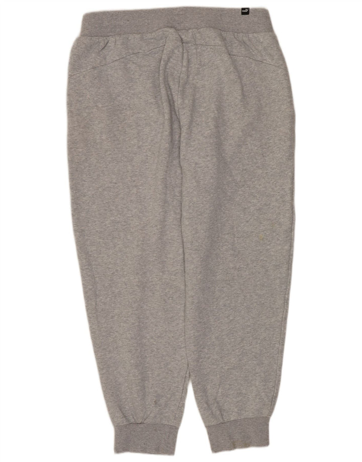 Puma Herren-Trainingshose, Jogginghose, groß, grau geflecktes Polyester