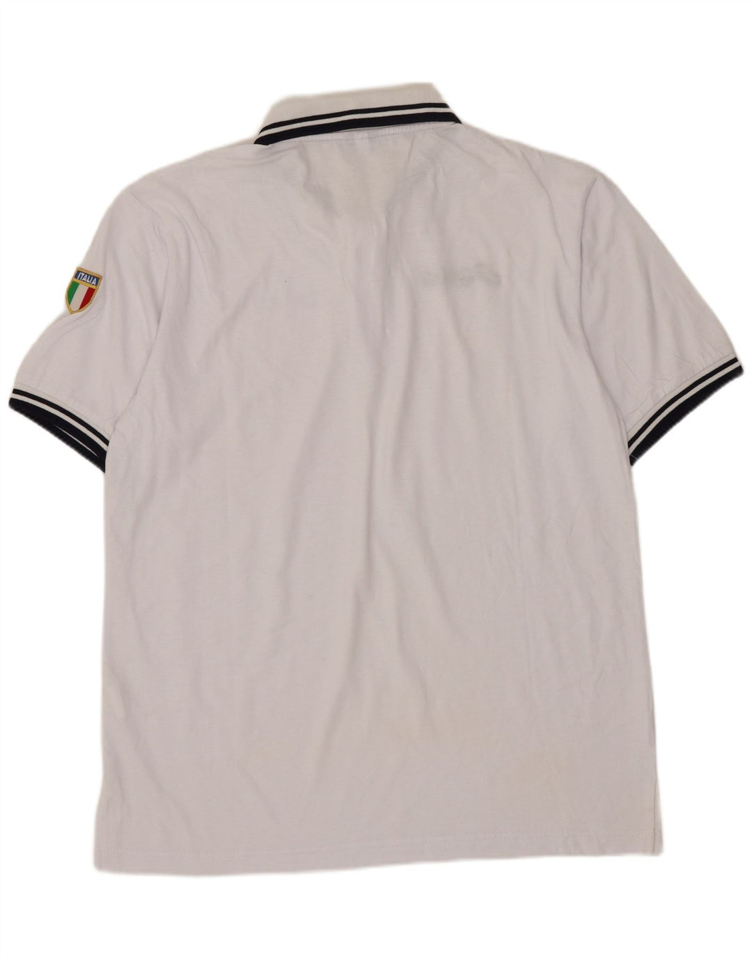 Asics Herren-Poloshirt, große weiße Baumwolle