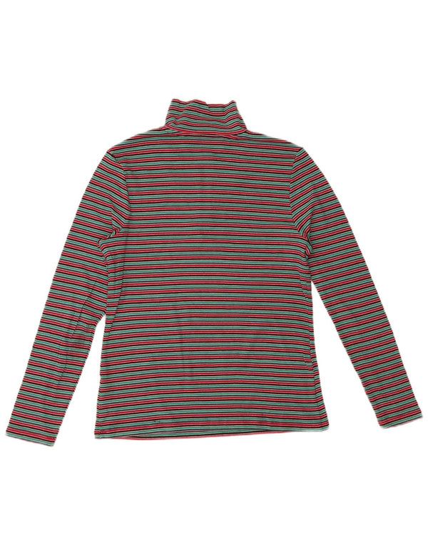 Marks & Spencer Womens Top Long Sleeve UK 14 Medium Multicoloured Striped