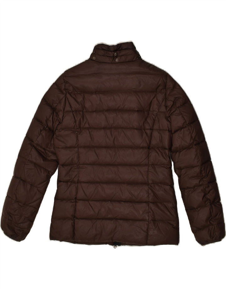 BEST COMPANY Womens Padded Jacket UK 14 Large Brown Polyester | Vintage Best Company | Thrift | Second-Hand Best Company | Used Clothing | Messina Hembry 