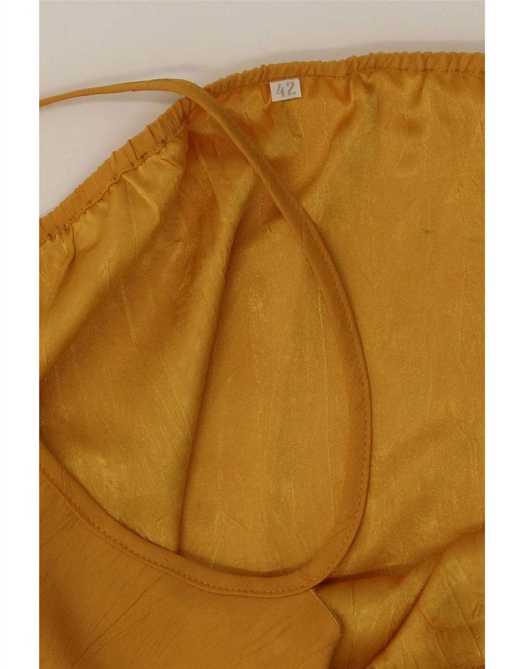 Vintage Damen Cami Top IT 42 Mittelgelb