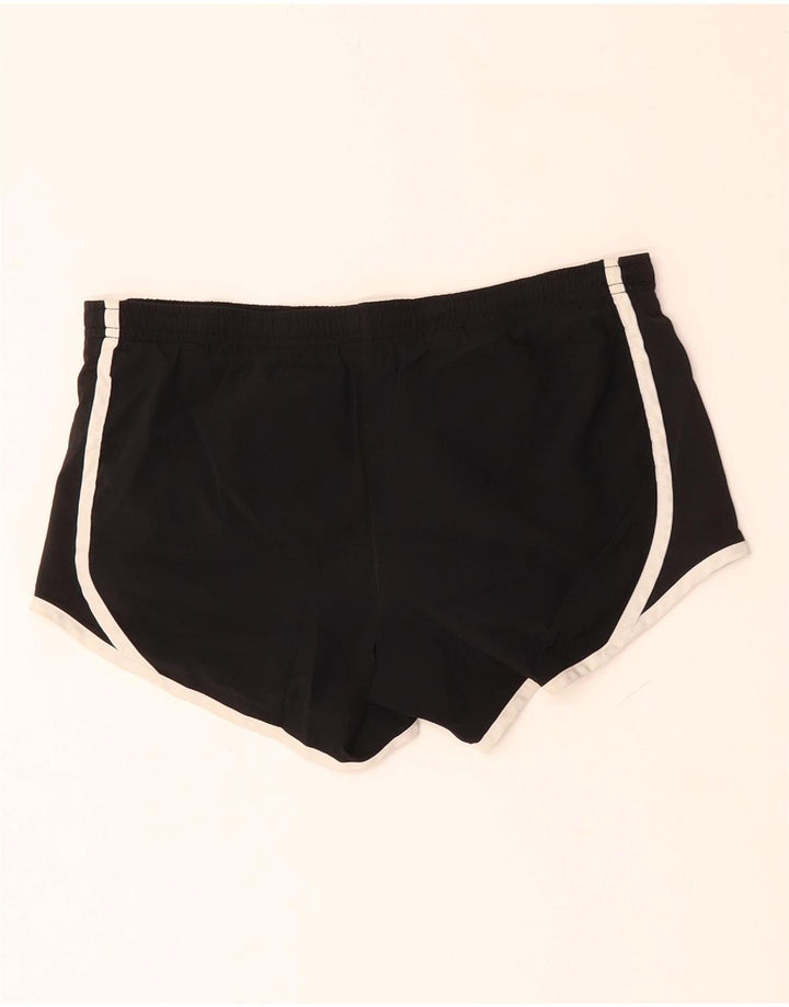NIKE Damen Dri Fit Sport Shorts UK 12 Medium Schwarz Polyester