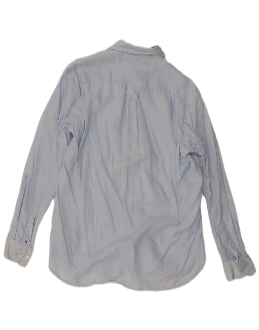 Tommy Hilfiger Herrenhemd Small Blau Leinen