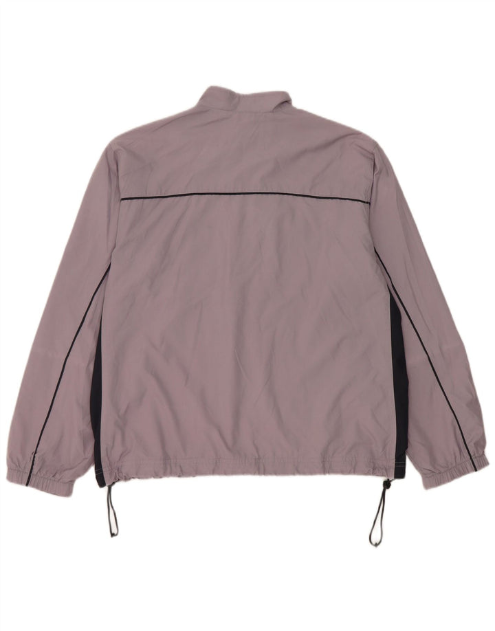 Adidas Damen-Trainingsanzug-Top-Jacke, UK 14, groß, lila, Colourblock-Polyester