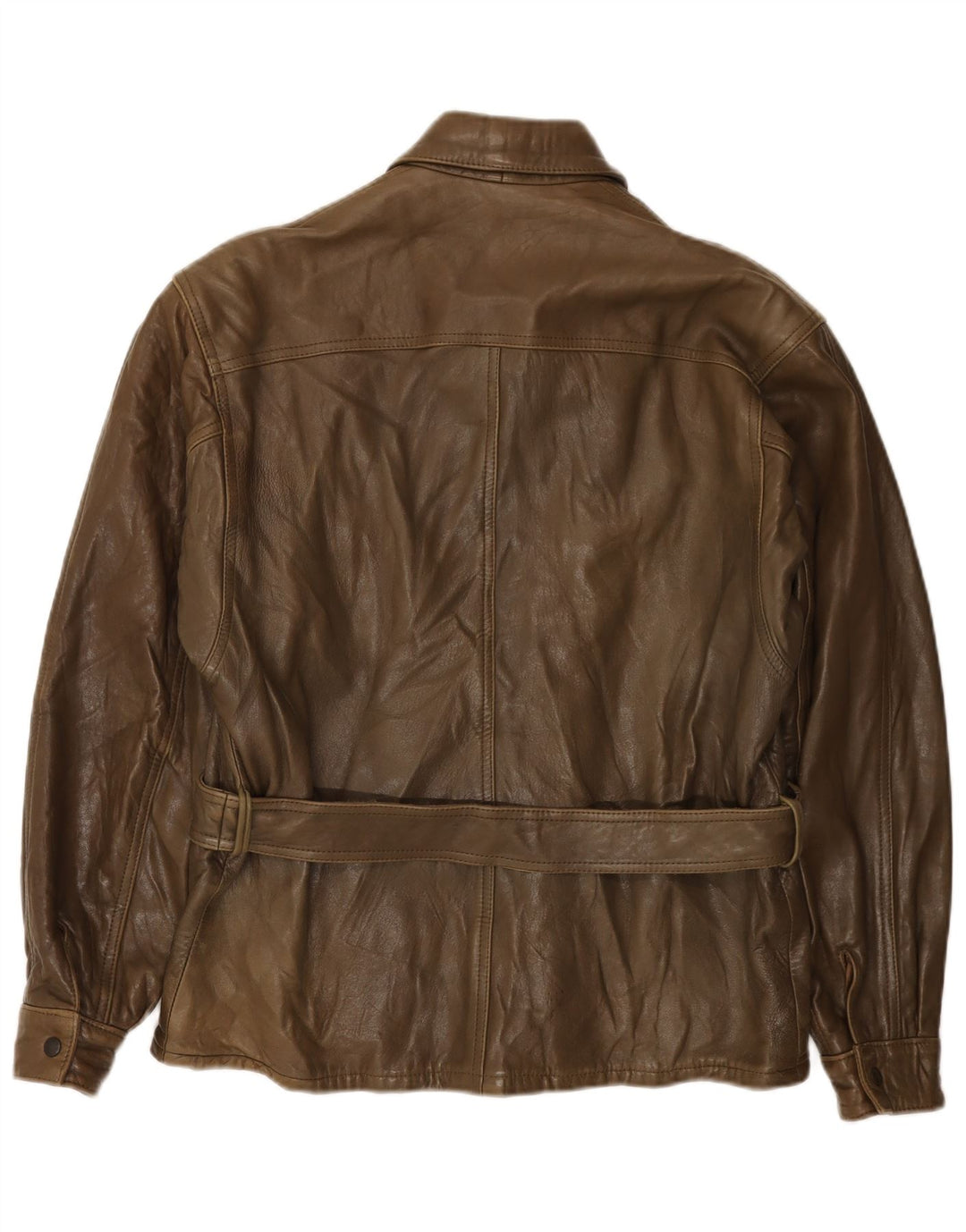 Vintage Herren Lederjacke IT 50 Großes braunes Leder
