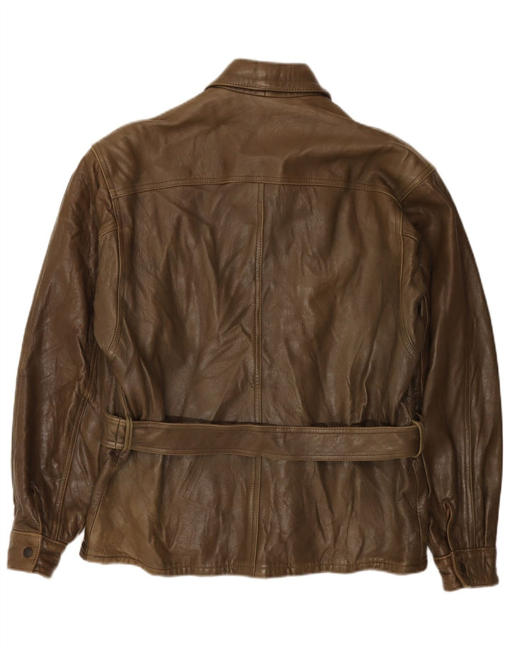 Vintage Herren Lederjacke IT 50 Großes braunes Leder