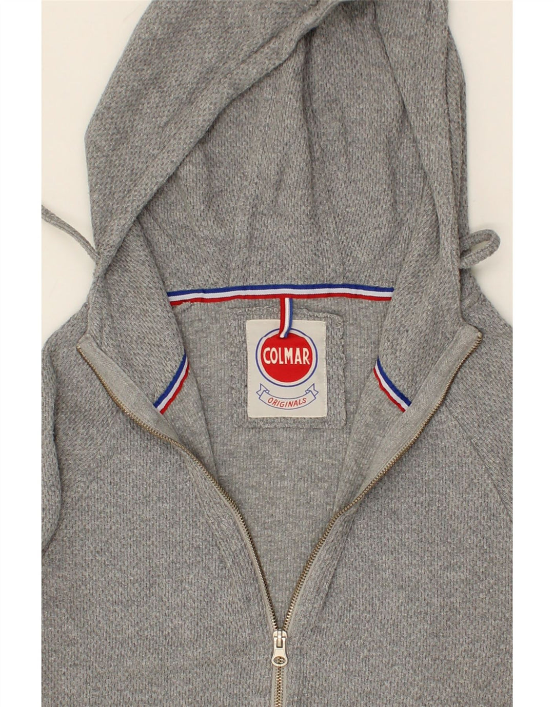 COLMAR Herren-Kapuzenpullover mit Reißverschluss, mittelgraue Baumwolle