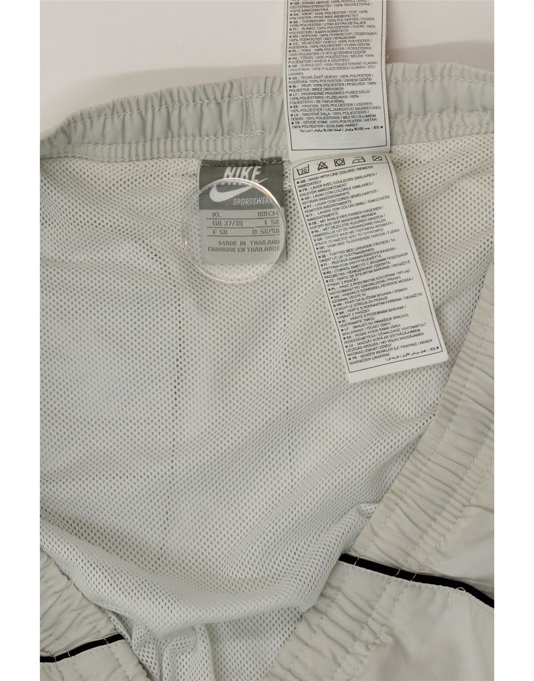 Nike Herren-Sportshorts XL aus weißem Polyester