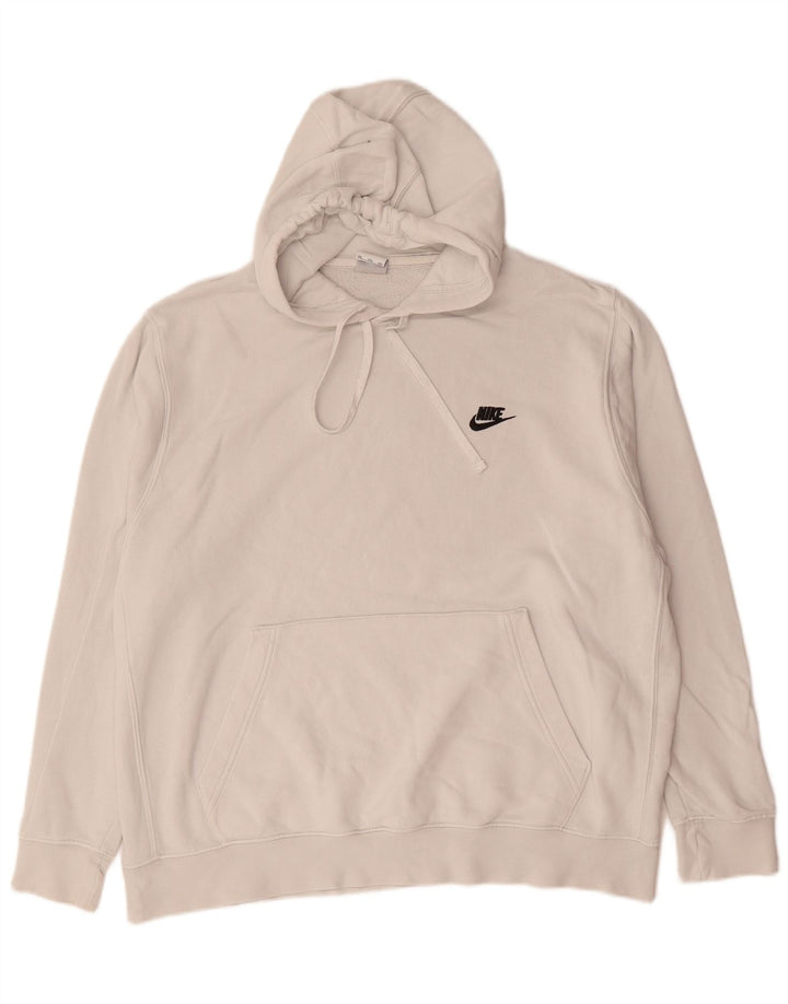 Nike Herren Hoodie Pullover 2XL Weiße Baumwolle