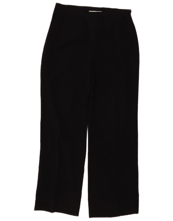 Max Mara Damen-Freizeithose mit lockerer Passform, UK 12, M, W30, L30, Schwarz