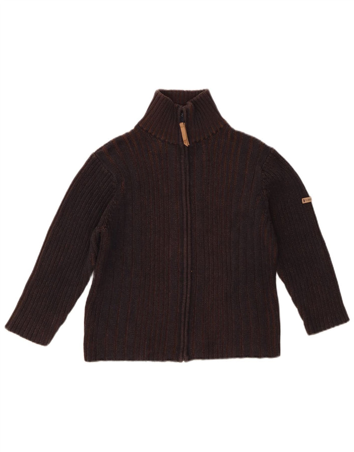 Timberland Jungen-Cardigan-Pullover, 7–8 Jahre, marineblaue Baumwolle