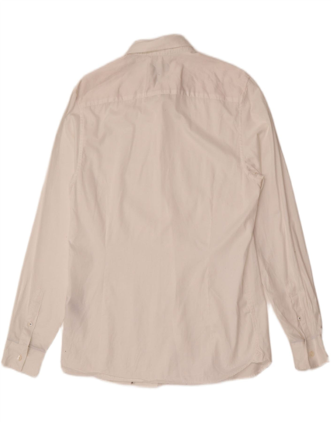 Ted Baker Herren-Slim-Fit-Hemd, Größe 4, groß, weiße Baumwolle