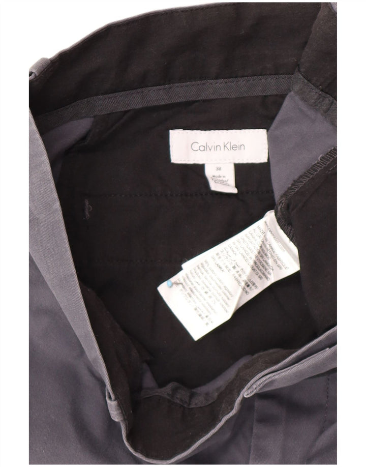 CALVIN KLEIN Herren Chino Shorts W38 XL Graue Baumwolle
