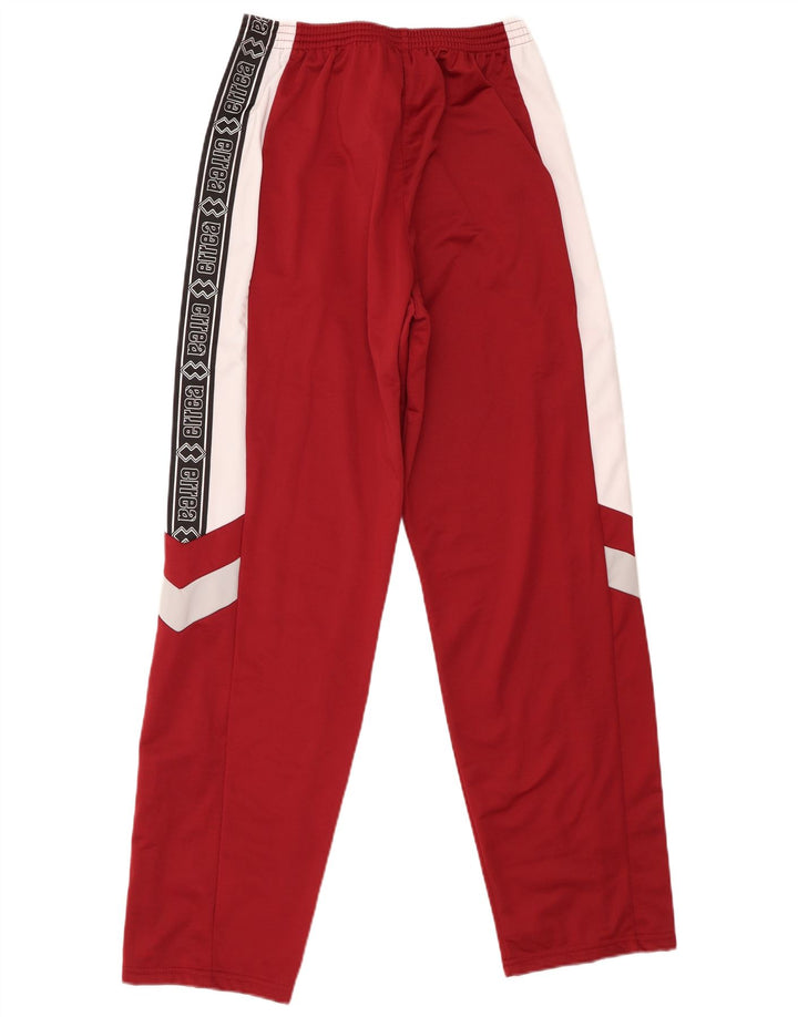 Errea Herren-Trainingshose mit Grafik, groß, Burgunderrot, Farbblock-Polyester