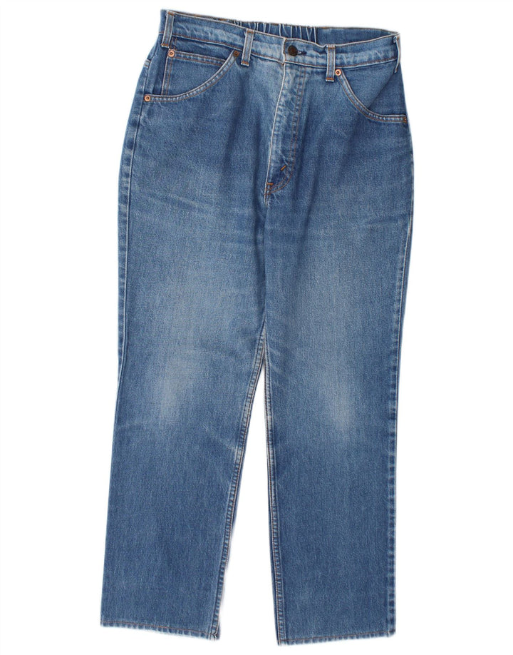 Levi's Damen Straight Jeans W34 L26 Blaue Baumwolle