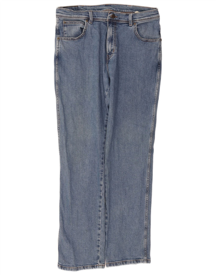 Wrangler Herren-Jeans mit normaler Passform, gerade Passform, W34, L32, Blau, Baumwolle