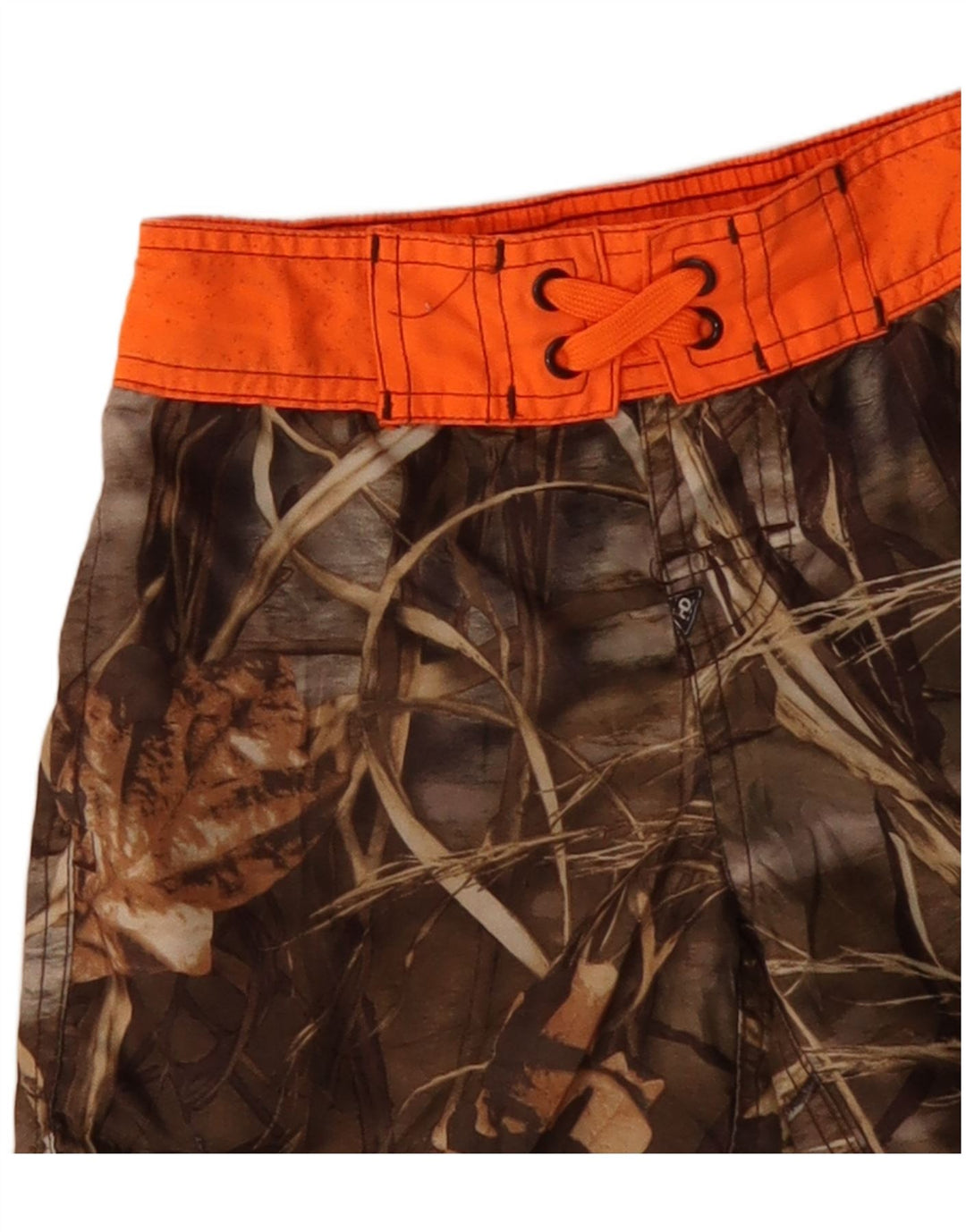 VINTAGE Badeshorts für Jungen, 4–5 Jahre, braunes Camouflage-Polyester
