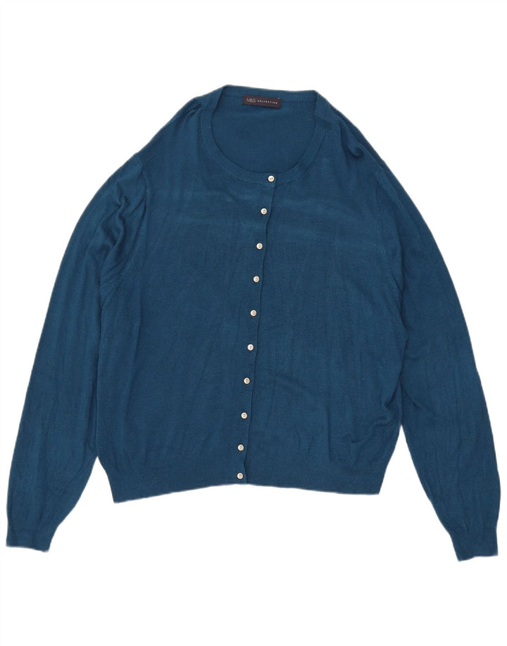 Marks & Spencer Damen Strickjacke UK 18 XL Blau