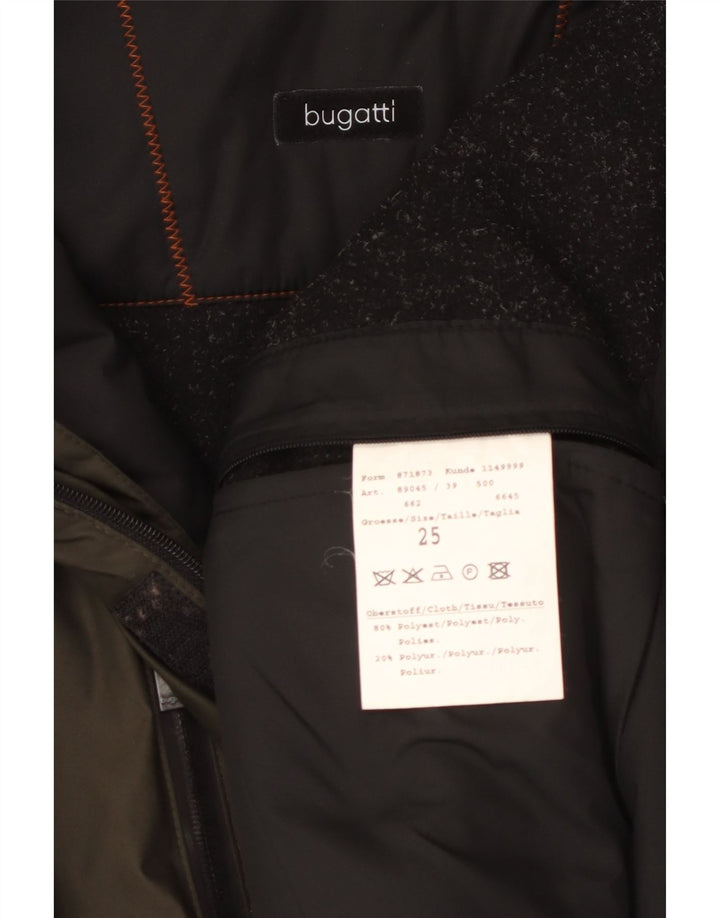 Bugatti Herren-Windbreakerjacke mit Kapuze, UK 42, XL, Khaki, Polyester