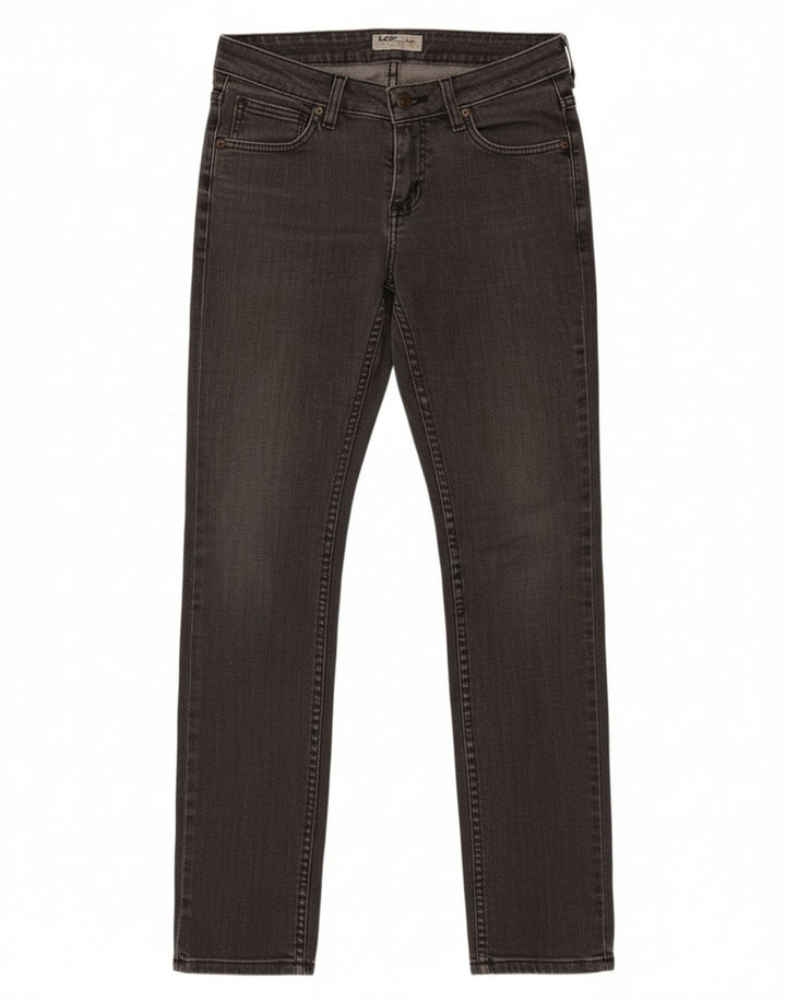 LEE Womens Norma Skinny Jeans W28 L33 Grey Cotton
