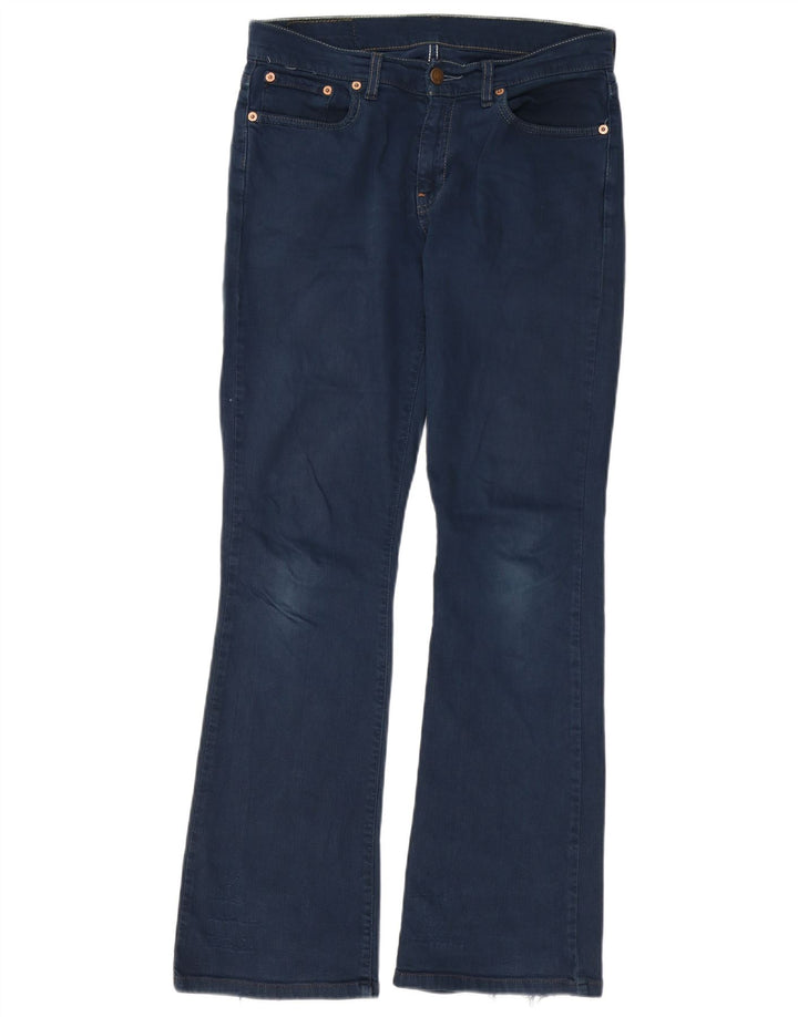 LEVI'S Damen Bootcut-Jeans W30 L32 Marineblaue Baumwolle