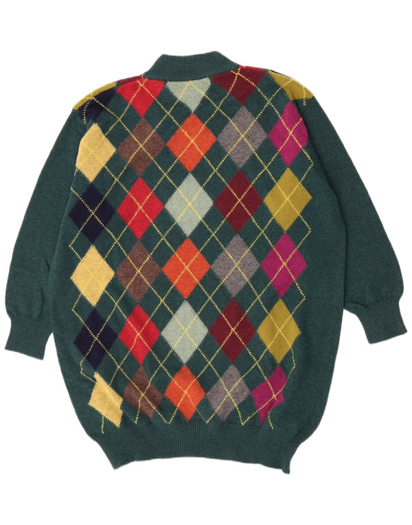 Benetton Damen-Pullover mit Rollkragen, übergroß, IT 48, XL, Grün