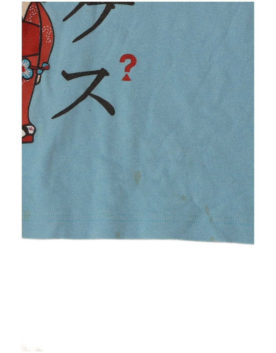 GUESS Grafik-T-Shirt-Oberteil für Mädchen, 13–14 Jahre, blaue Baumwolle