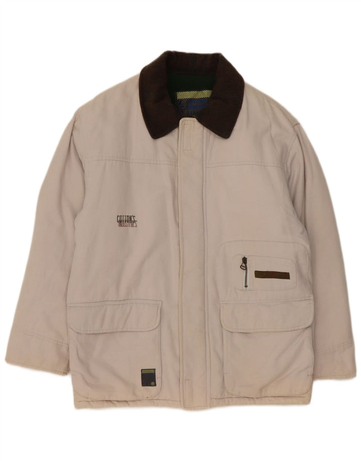Cotton's Industries Herren-Utility-Jacke UK 38 Medium Off White