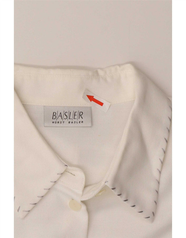 Basler Damen Hemdbluse EU 44 XL Weiße Viskose