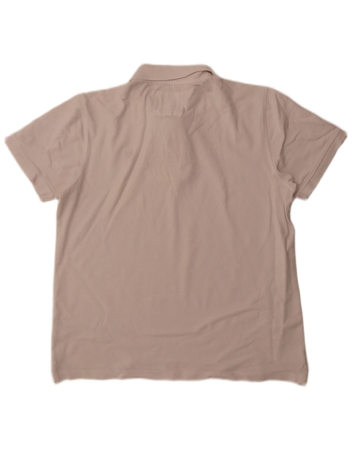 CREW CLOTHING Herren-Poloshirt, groß, weiße Baumwolle