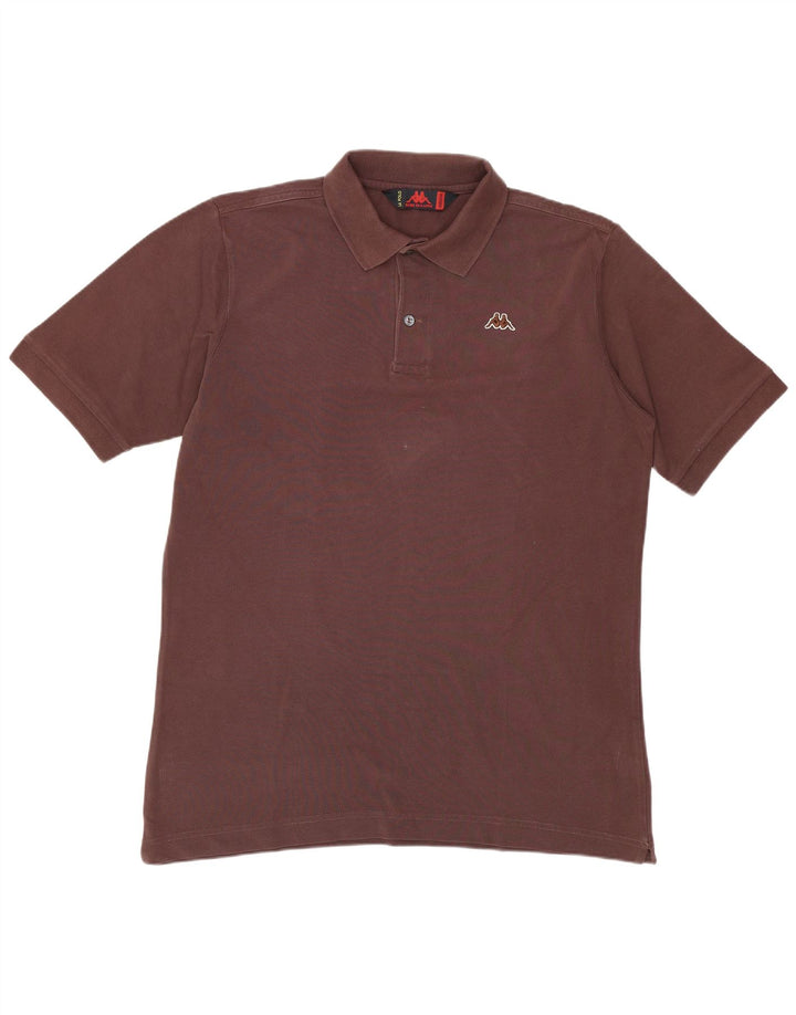 KAPPA Herren-Poloshirt aus mittelbrauner Baumwolle