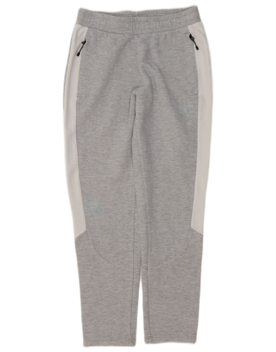 Puma Herren-Trainingshose, Größe S, Grau, Colourblock-Baumwolle