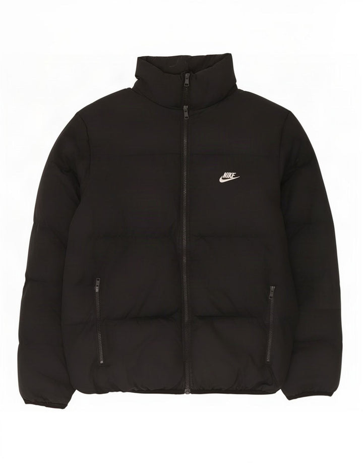 Nike Herren Loose Fit Wattierte Jacke UK 34 XS Schwarz Polyester