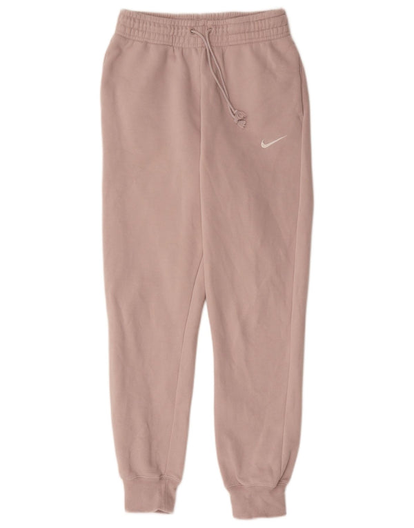 Nike Damen Trainingshose Jogger UK 6 XS Rosa Baumwolle