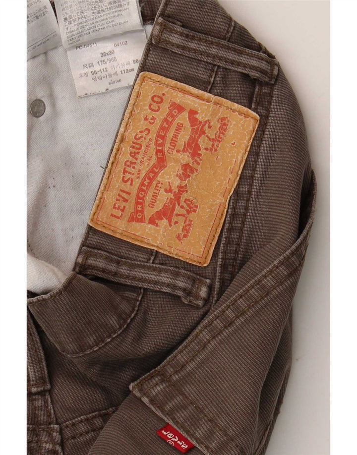 Levi's Herren Slim Freizeithose W38 L30 Graue Baumwolle
