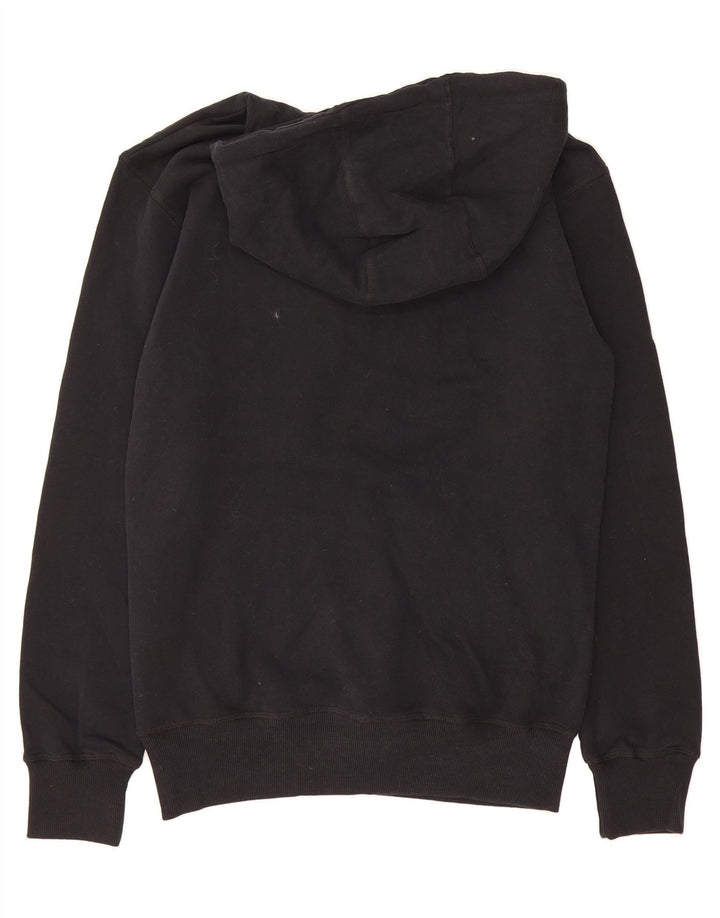 ELLESSE Mens Graphic Hoodie Jumper Small Black Cotton Vintage Ellesse and Second-Hand Ellesse from Messina Hembry 