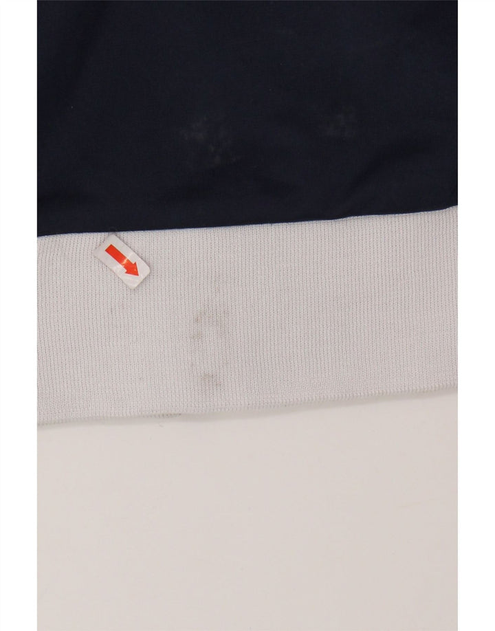 ASICS Herren-Trainingsanzug-Oberteil, Jacke, Größe S, Marineblau, Farbblock-Polyester