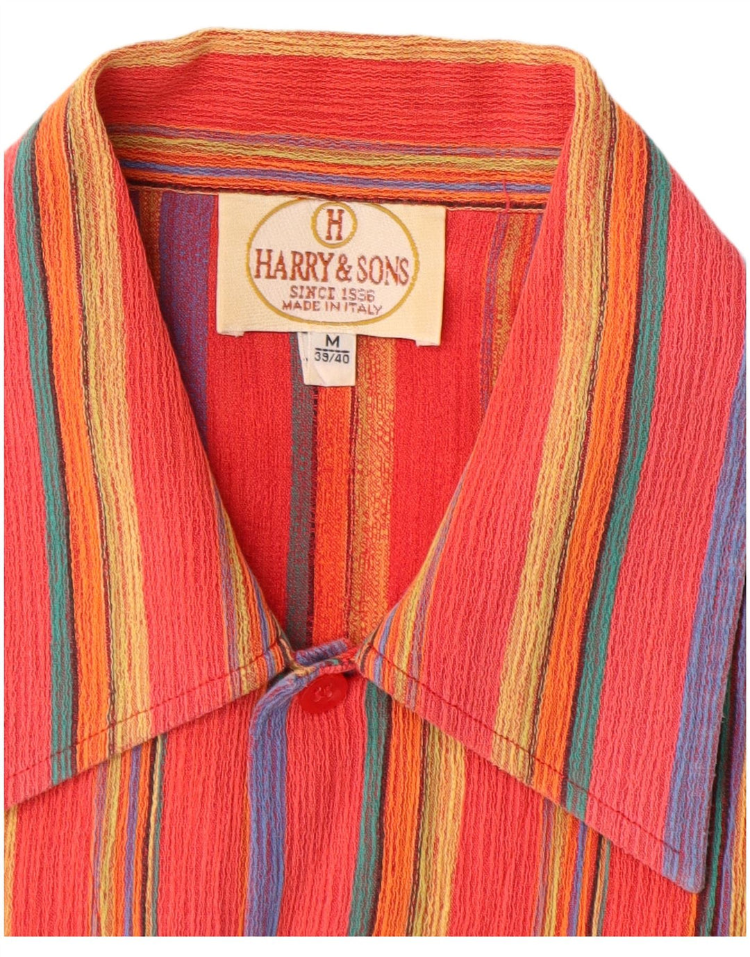 Harry & Sons Damen-Hemd, Größe 39/40, mittelgroß, mehrfarbig gestreift