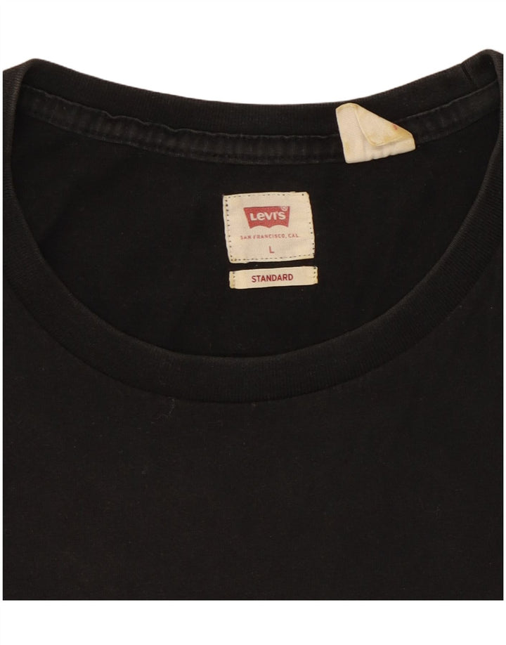 Levi's Herren Standard T-Shirt Top Large Schwarz