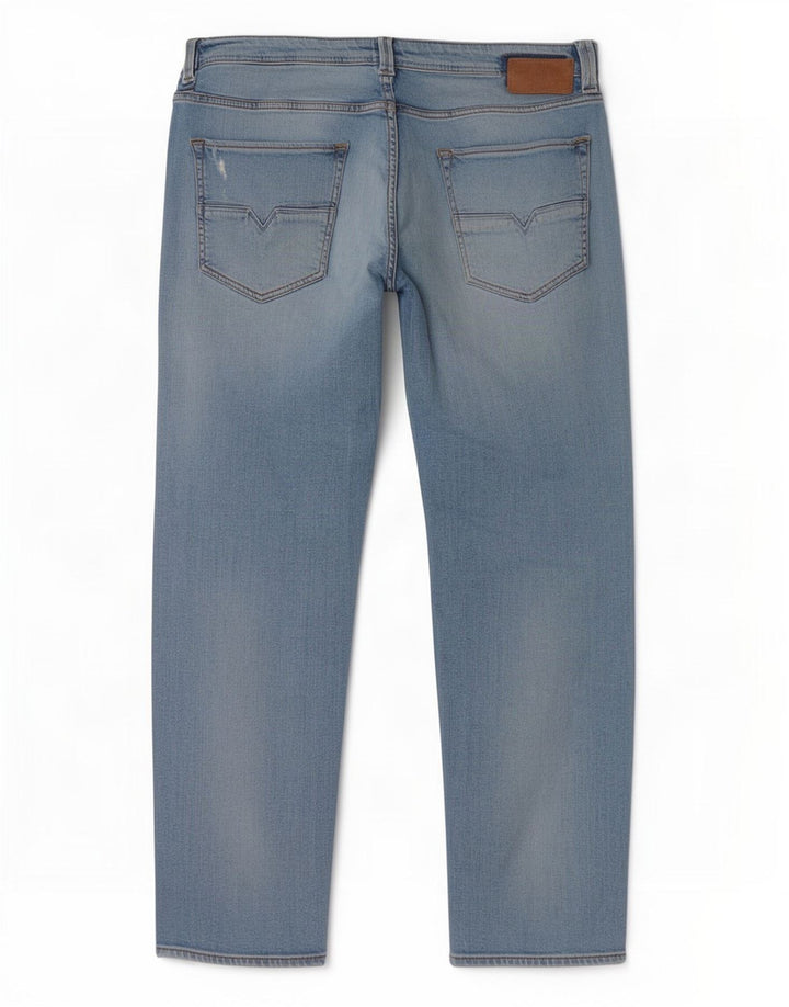 Diesel Herren Larkee-Beex Distressed Regular Tapered Jeans W34 L30 Blau