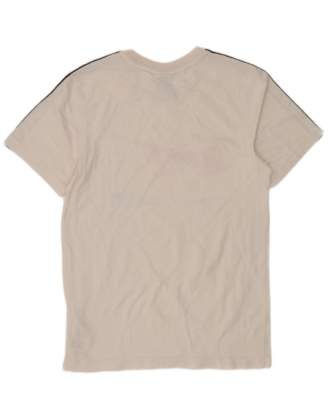 Nike Herren-T-Shirt mit Grafik, Größe S, weiße Farbblock-Baumwolle