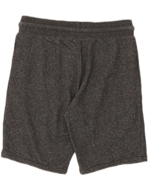 Superdry Herren-Sportshorts aus mittelgrauer Baumwolle