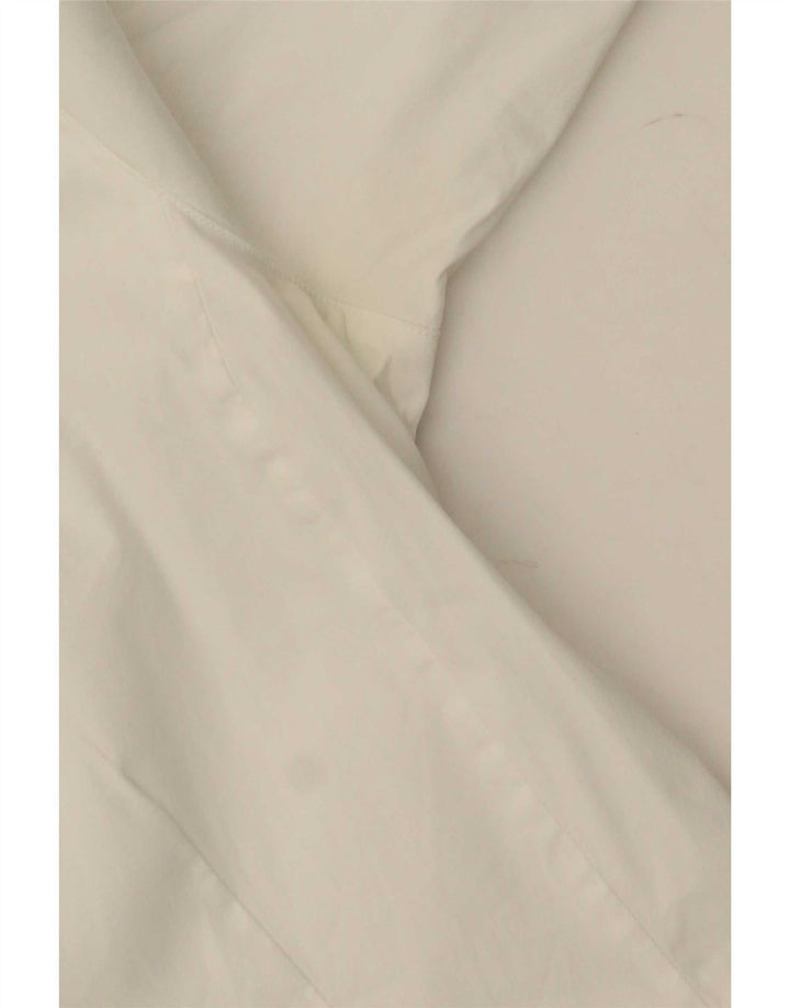 Massimo Dutti Damen-Hemd, EU 40, mittelweiße Baumwolle