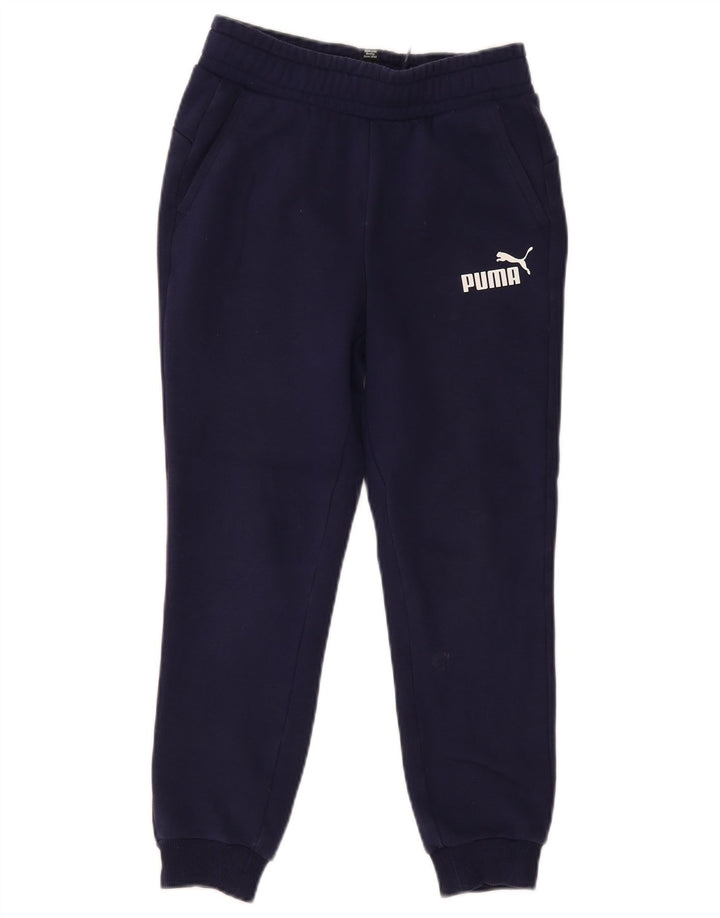 PUMA Jungen-Trainingshose, Jogginghose, 11–12 Jahre, marineblaue Baumwolle