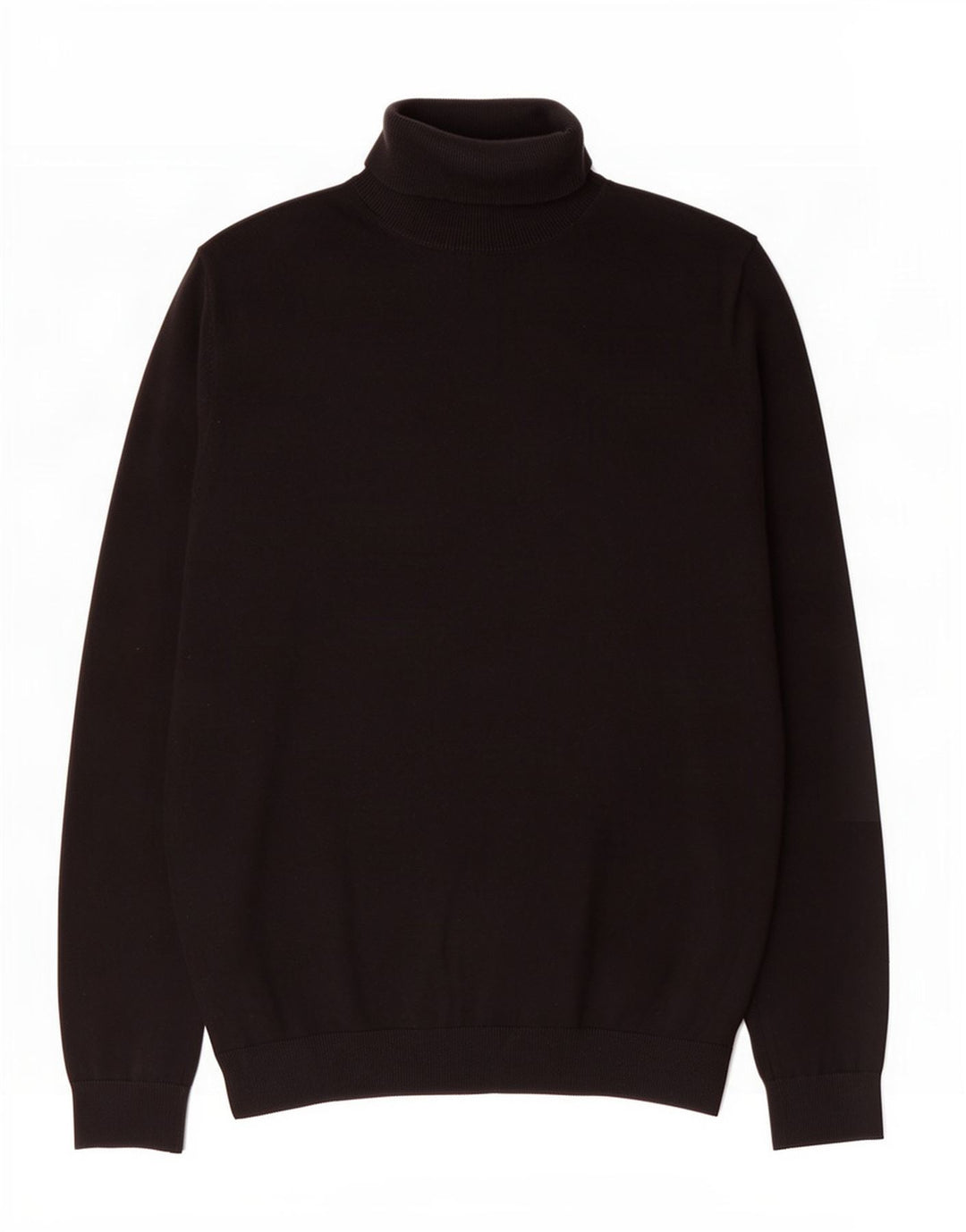 Marks & Spencer Herren-Rollkragenpullover aus mittelschwarzer Baumwolle